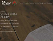 Tablet Screenshot of gracebibletx.com